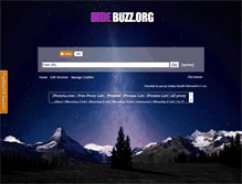 Tablet Screenshot of hidebuzz.org